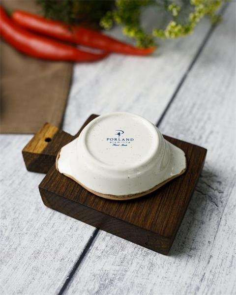 Соусник с ручками d 7 см фарфор цвет бежевый Seasons