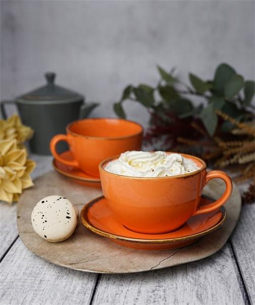 Porland Набор чайных пар 340 мл Сизонс (4 предмета), оранжевый