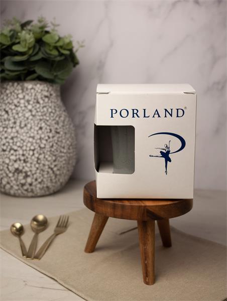 Кружка Porland Seasons 340 мл, темно-серая, подарочная упаковка