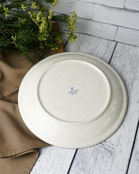 Тарелка 24 см безбортовая фарфор цвет бежевый Seasons