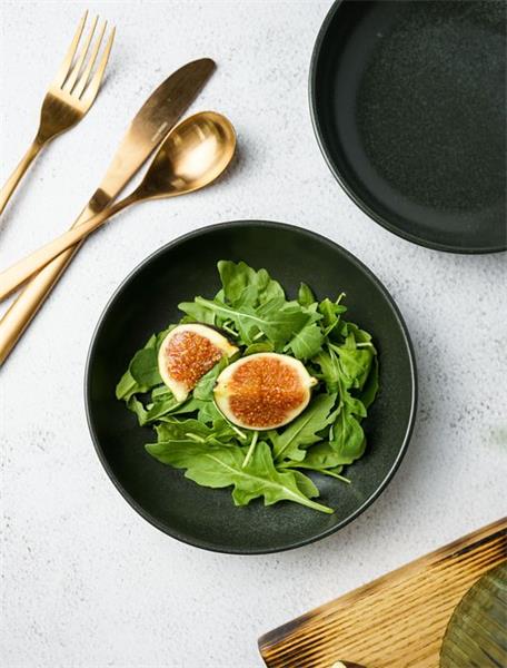 Салатник полуглубокий d 17 см h 4 см 415 мл фарфор цвет черный Seasons