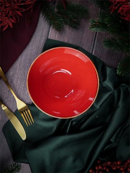 Салатник d 16 см h 8.5 см 770 мл фарфор цвет красный Seasons
