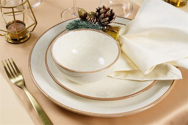 Салатник d 14 см h 7 см 550 мл фарфор цвет бежевый Seasons