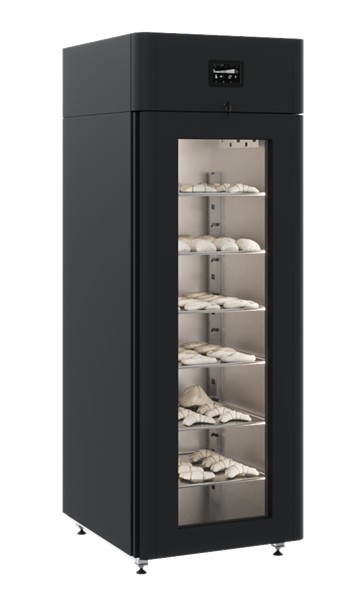 Шкаф холодильный CS107 Bakery Br (black, Тип 1) (R290) со стеклом