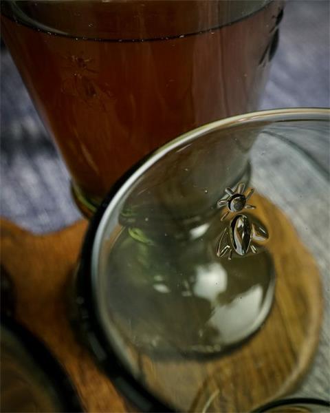 Бокал для вина 240 мл, h 14,1 см, d 8,5 см, цвет оливковый ABEILLE  OLIVE (замена 611014)