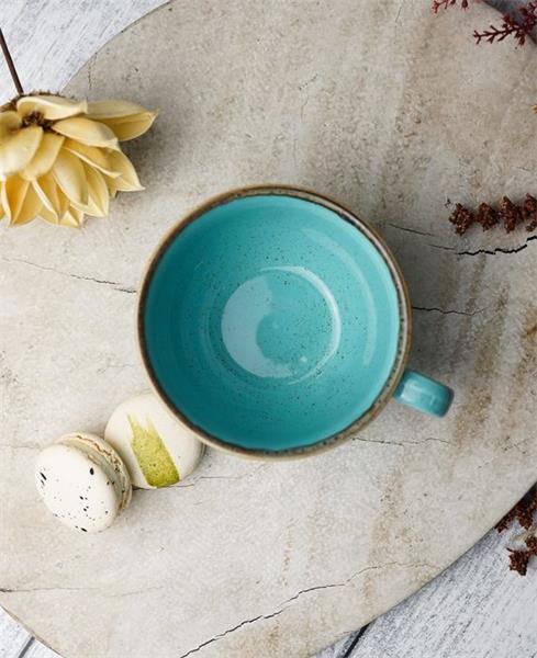 Чашка 250 мл фарфор цвет бирюзовый Seasons