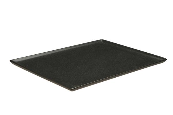 Блюдо прямоугольное 35х26 см фарфор цвет черный Seasons