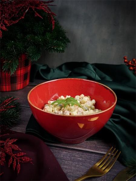 Салатник d 16 см h 8.5 см 770 мл фарфор цвет красный Seasons