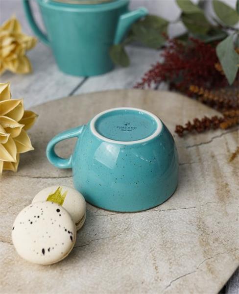 Чашка 340 мл фарфор цвет бирюзовый Seasons