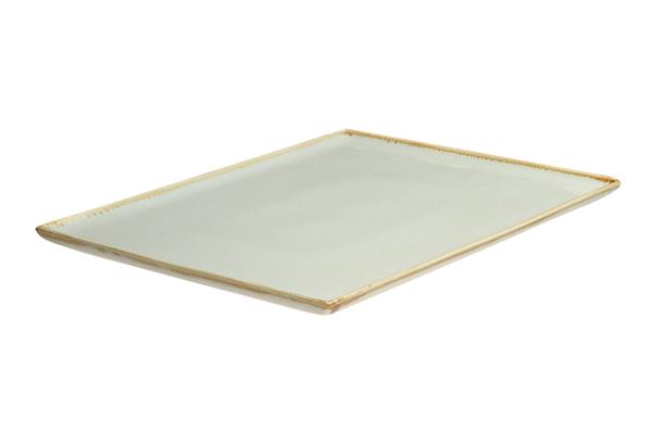 Блюдо прямоугольное 35х26 см фарфор цвет серый Seasons