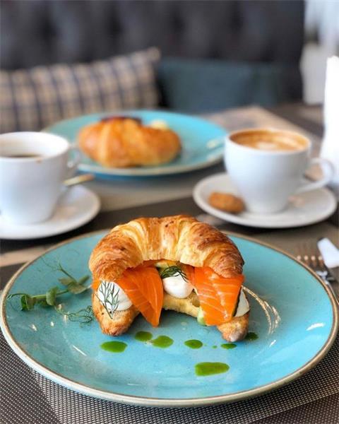 Porland Набор десертных тарелок 18 см (4 предмета), бирюзовый