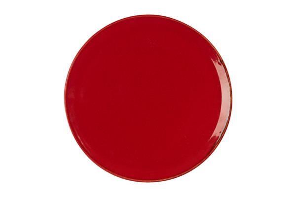 Тарелка для пиццы 20 см фарфор цвет красный Seasons