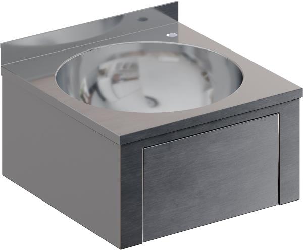 Рукомойник настенный коленный RESTOINOX РНКXГ-40/40-Б