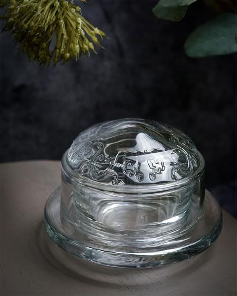 Масленка с крышкой 70 мл, d 9,5 см h 6,5 см, VERSAILLES