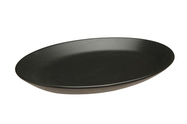 Блюдо овальное 31х24 см фарфор цвет черный Seasons