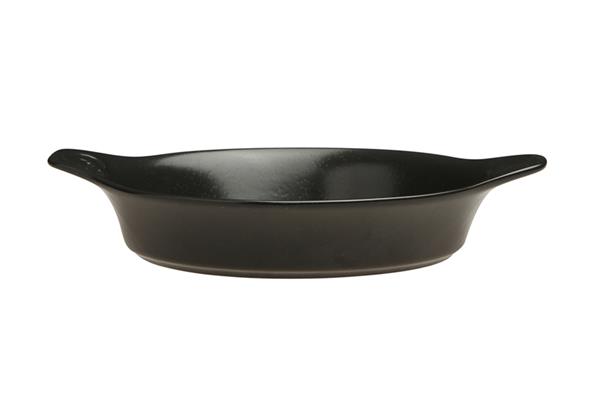 Форма для запекания d 15 см h 3,6 см (L с ручками 18 см) фарфор цвет черный Seasons