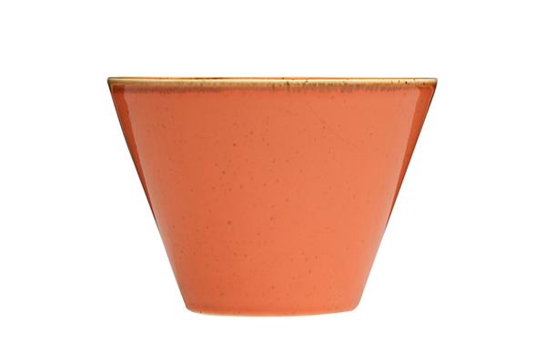 Чаша коническая d 12 см h 8 см 400 мл фарфор цвет оранжевый Seasons