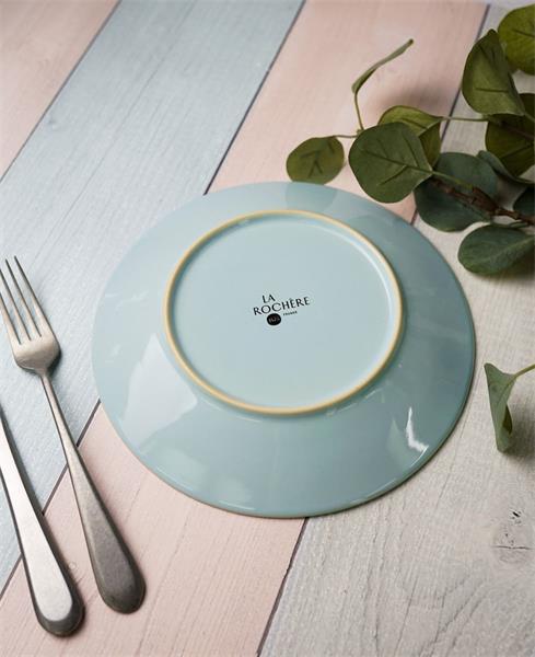 Тарелка d 21,4 см, керамика, цвет голубой, CERAMIQUE ABEILLE