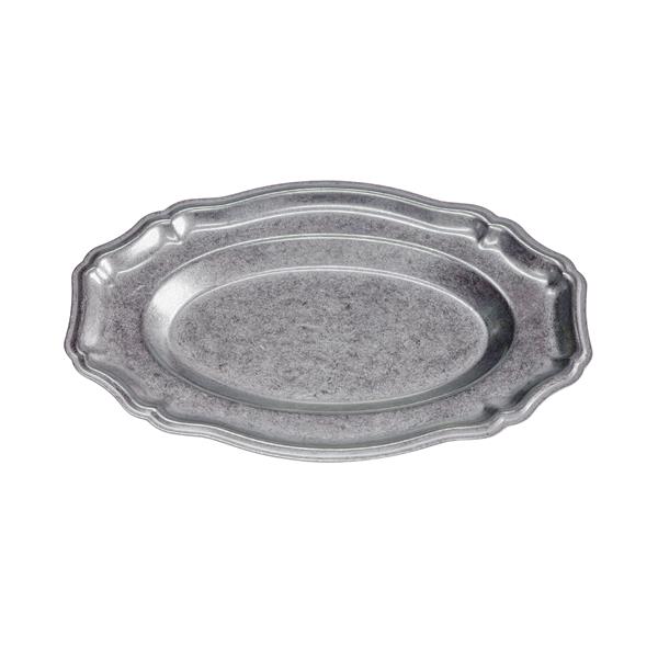 Поднос овальный с рельфеом 26x17 см h 2 см, нерж. сталь, Antique Metal