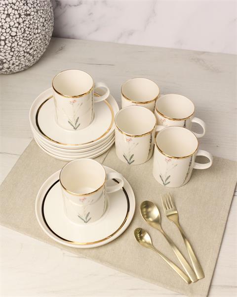 Чайный набор Porland Botanical 200 мл, шесть пар, подарочная коробка