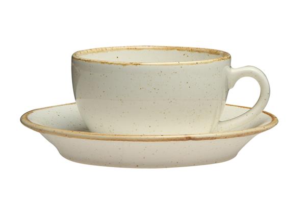 Блюдце 16 см фарфор цвет бежевый Seasons