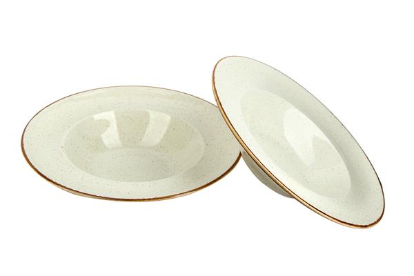 Porland Набор глубоких тарелок для пасты 25 см Сизонс, 500 мл (2 предмета) бежевый