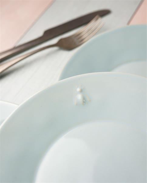 Тарелка d 21,4 см, керамика, цвет голубой, CERAMIQUE ABEILLE