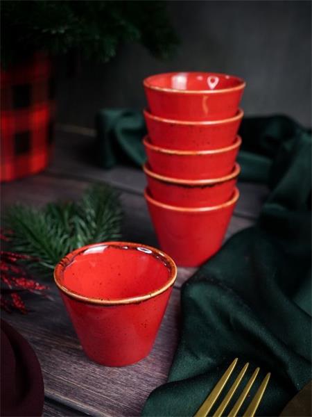 Соусник d 6 см h 4.5 см 50 мл фарфор цвет красный Seasons