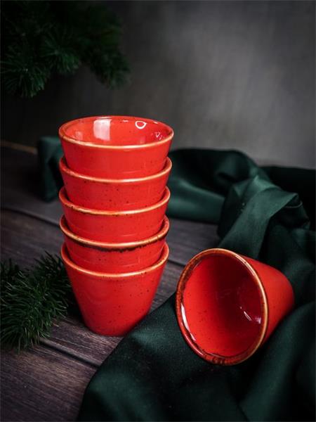 Соусник d 6 см h 4.5 см 50 мл фарфор цвет красный Seasons