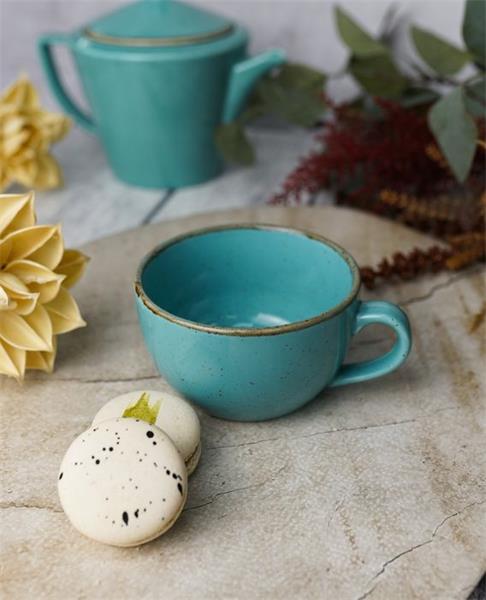 Чашка 250 мл фарфор цвет бирюзовый Seasons