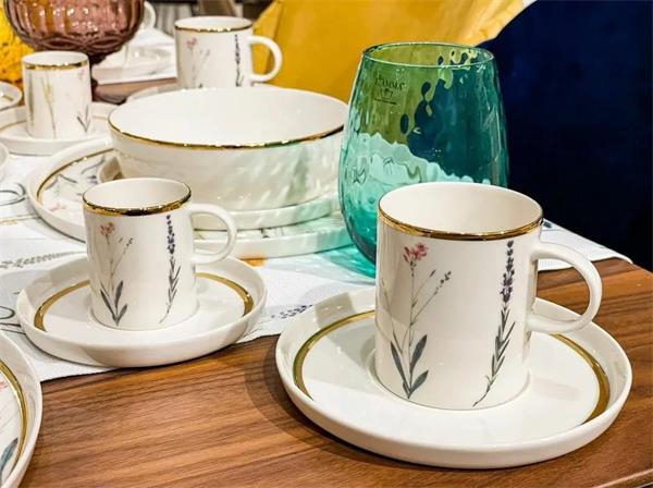 Чайная пара Porland Botanical 200 мл, четыре пары