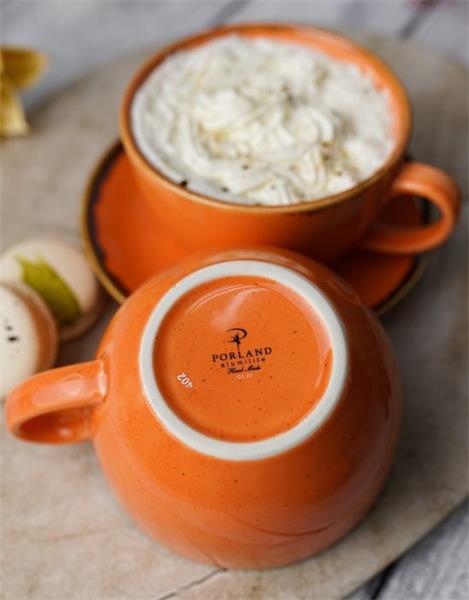 Porland Набор чайных пар 340 мл Сизонс (4 предмета), оранжевый