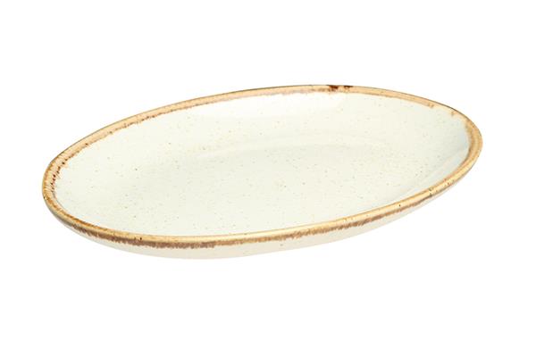 Блюдо овальное 24х19 см фарфор цвет бежевый Seasons