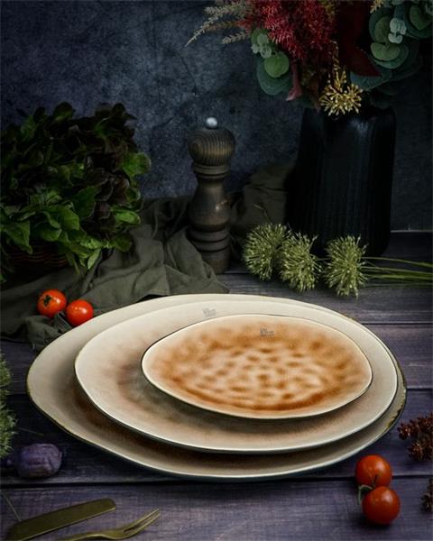 Блюдо овальное 32,5x28,5 см h 3 см, LAGUNA OLD ROSE