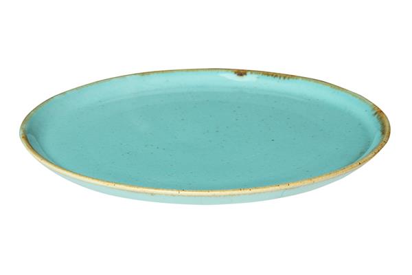 Тарелка для пиццы 20 см фарфор цвет бирюзовый Seasons