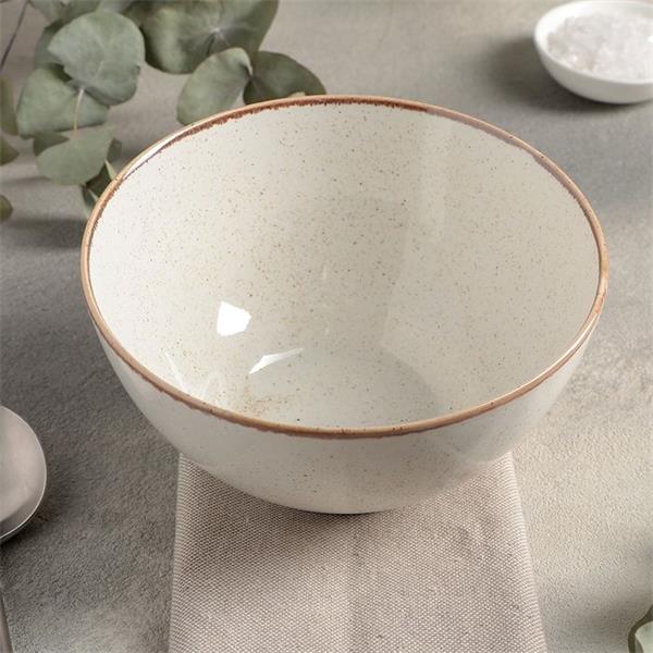 Салатник d 16 см h 8.5 см 770 мл фарфор цвет бежевый Seasons