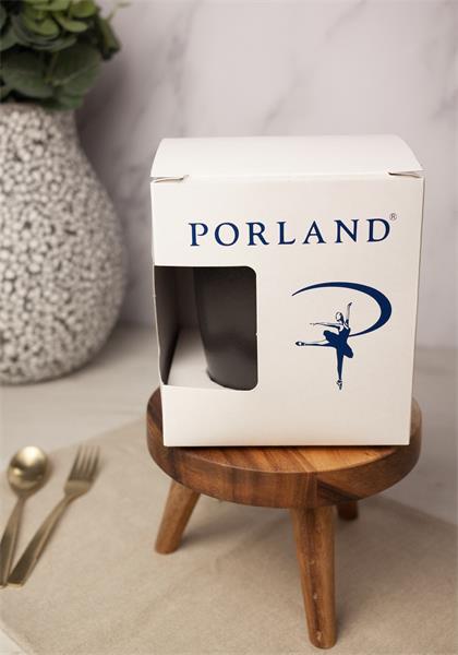 Кружка Porland Seasons 260 мл, черная, подарочная упаковка