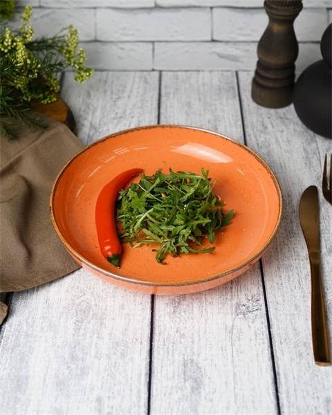 Porland Набор салатников Сизонс 22 см (2 предмета), оранжевый, 835 мл