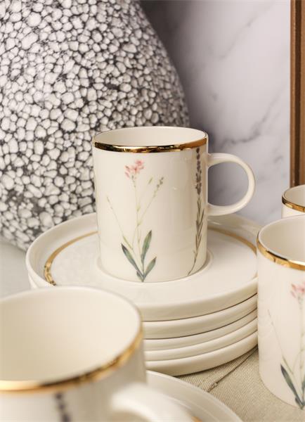 Чайный набор Porland Botanical 200 мл, шесть пар, подарочная коробка