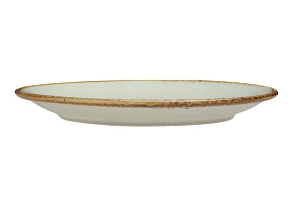 Тарелка 28 см безбортовая фарфор цвет серый Seasons