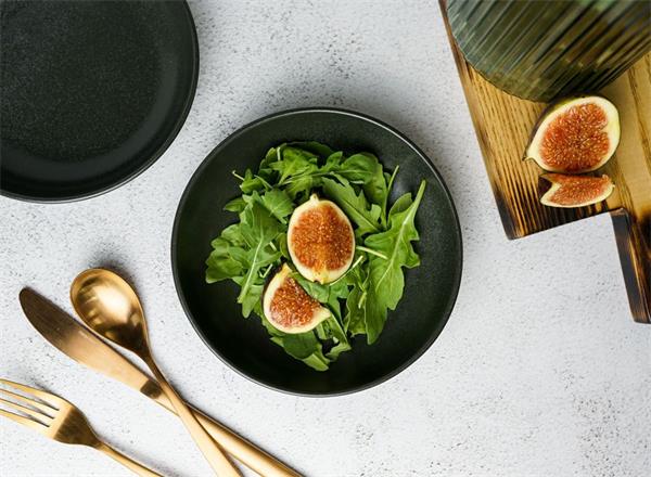 Салатник полуглубокий d 17 см h 4 см 415 мл фарфор цвет черный Seasons