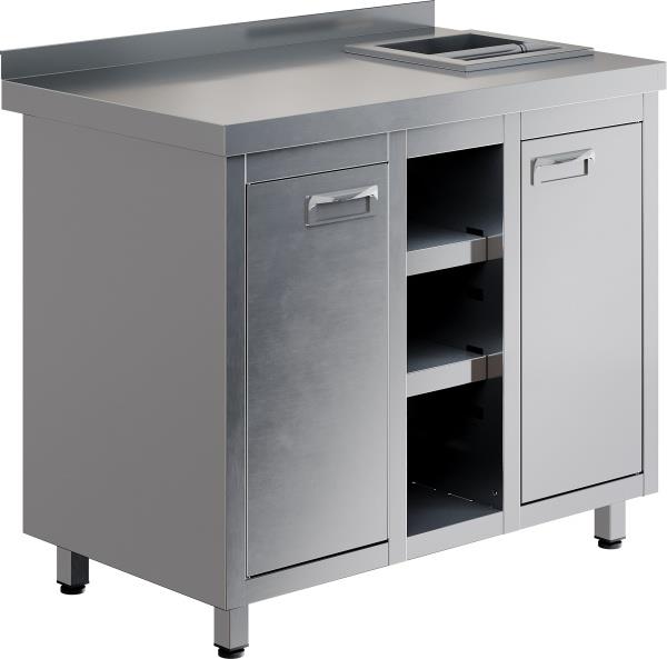 Барная станция для кофемашин RESTOINOX БСНКР-12/7-БП с нок-бокс