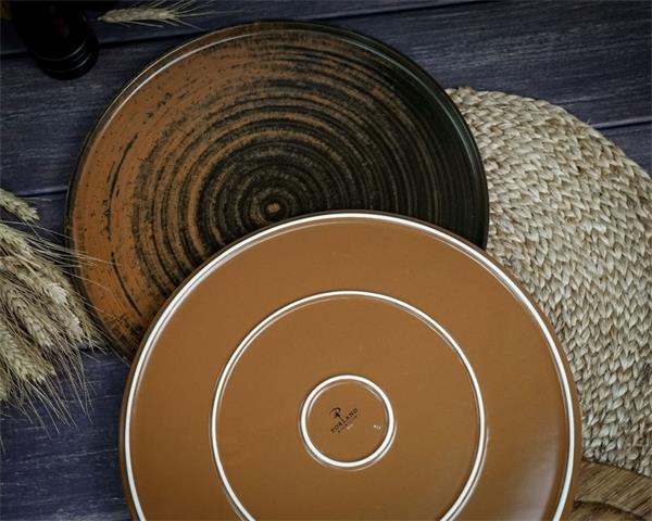 Набор тарелок с вертикальным бортом Lykke Brown 30 см, 2 шт