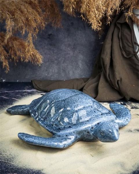 Фигурка Черепаха 33X33XH17CM, цвет серый, керамика