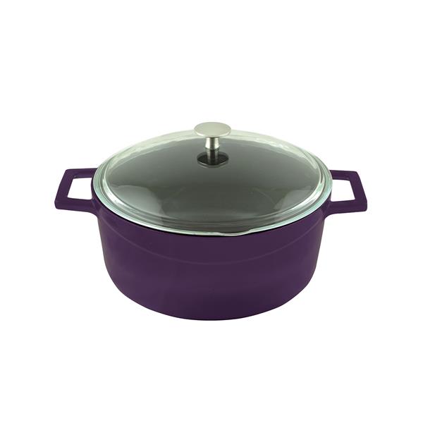 Кастрюля круглая со стеклянной крышкой(Ø)20cm.  