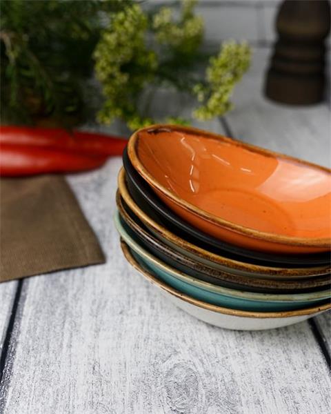 Соусник овальный 7х11 см фарфор цвет желтый Seasons