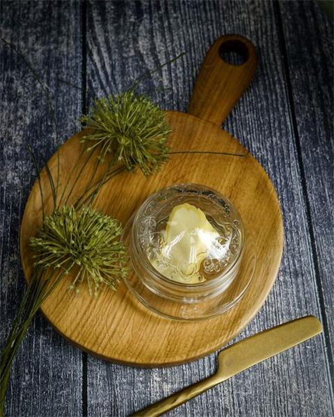 Масленка с крышкой 70 мл, d 9,5 см h 6,5 см, VERSAILLES