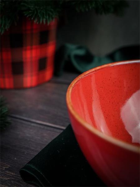 Салатник d 16 см h 8.5 см 770 мл фарфор цвет красный Seasons