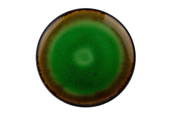 Тарелка d 27 см h 2,5 см, цвет зеленый, FERVIDO
