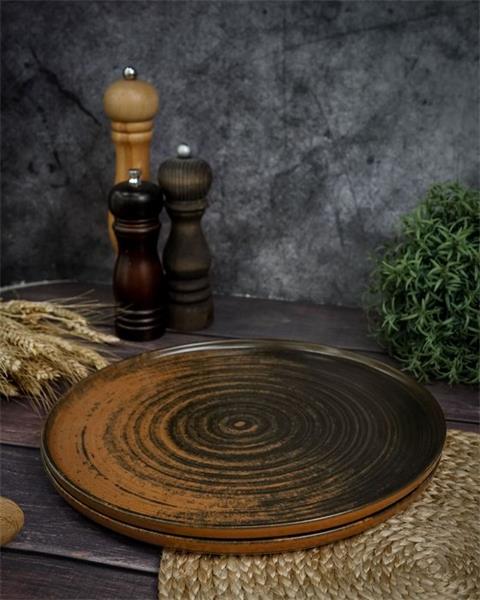 Набор тарелок с вертикальным бортом Lykke Brown 30 см, 2 шт